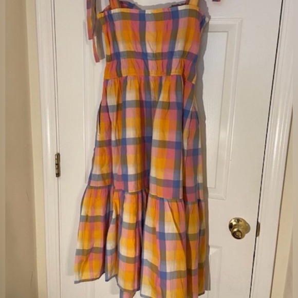 Free Assembly Midi Sundress with Tie Shoulder Straps - M - Picture 3 of 8